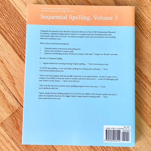 Sequential Spelling volume 3 student workbook, homeschool spelling curriculum - Picture 3 of 6
